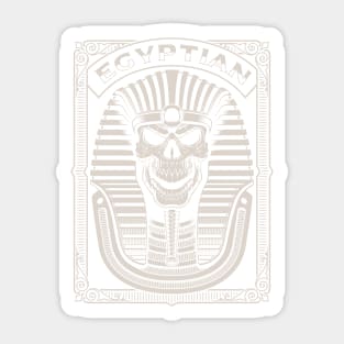 Egyptian Pharaoh Skull Sticker